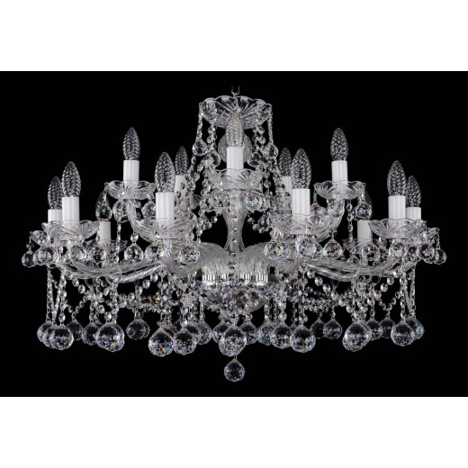 Подвесная люстра Bohemia Ivele Crystal 1413 1413/10_5/300/Ni/Balls