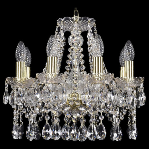 Подвесная люстра Bohemia Ivele Crystal 1413 1413/8/141/G
