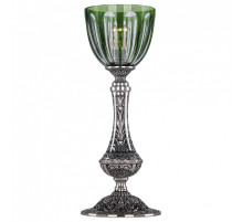 Настольная лампа декоративная Bohemia Ivele Crystal 7100 71100L/15 NB P1 Clear-Green/H-1H