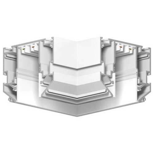 Соединитель угловой L-образный для треков встраиваемых Denkirs SMART ONE TR2026-WH