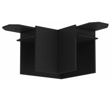 Соединитель угловой L-образный для треков накладных Denkirs Smart TR2102-BK