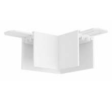 Соединитель угловой L-образный для треков накладных Denkirs Smart TR2102-WH