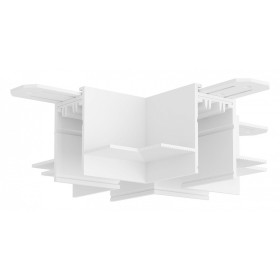 Соединитель X-образный для треков Denkirs SMART HIDE TR2114-WH