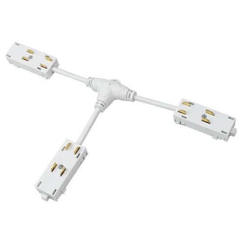 Токопровод T-образный центральный Denkirs SMART UNI TR2115-WH