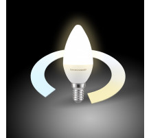 Лампа светодиодная с управлением через Wi-Fi Elektrostandard Умная лампа Свеча E14 5Вт 3300, 4200, 6500K a055924