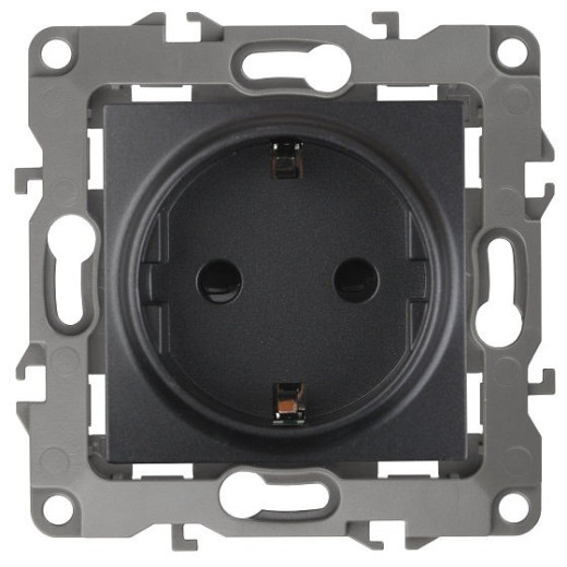 Розетка с заземлением, без рамки Эра 12-2101 Б0014679