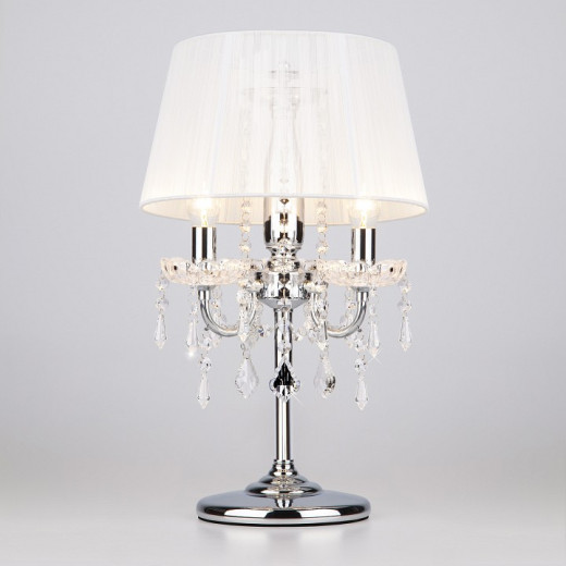 Настольная лампа декоративная Eurosvet Allata 2045/3T хром/белый настольная лампа