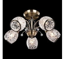 Люстра на штанге Eurosvet Gabriella 30026/5 античная бронза