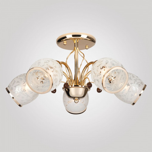 Люстра на штанге Eurosvet Gabriella 30026/5 золото