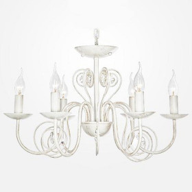 Подвесная люстра Eurosvet Tomas 60018/6 белый с золотом