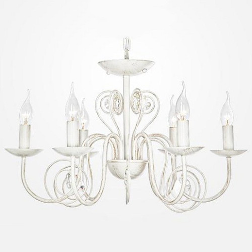 Подвесная люстра Eurosvet Tomas 60018/6 белый с золотом