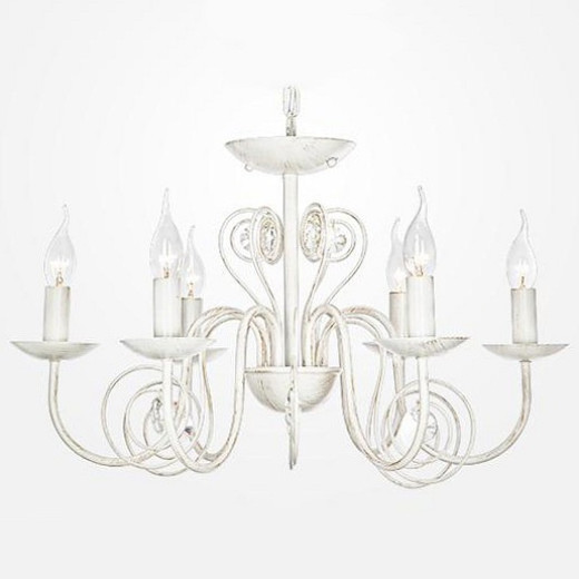 Подвесная люстра Eurosvet Tomas 60018/6 белый с золотом