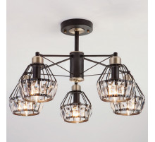 Люстра на штанге Eurosvet Lord 70075/5 черный