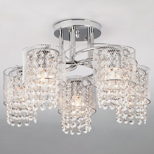 Люстра на штанге Eurosvet Bonnie 30137/5 хром