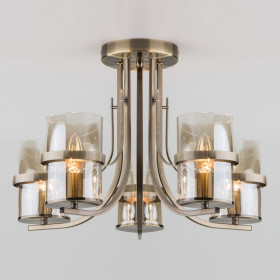 Потолочная люстра Eurosvet Coppa 60085/5 античная бронза