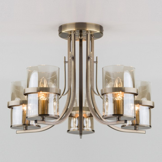 Потолочная люстра Eurosvet Coppa 60085/5 античная бронза