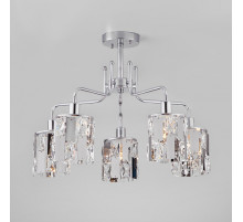 Люстра на штанге Eurosvet Scoppio 10101/5 хром/прозрачный хрусталь Strotskis