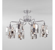 Люстра на штанге Eurosvet Scoppio 10101/8 хром/прозрачный хрусталь Strotskis