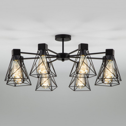 Люстра на штанге Eurosvet Trappola 70107/8 черный