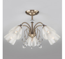 Люстра на штанге Eurosvet Floranse 30155/5 античная бронза