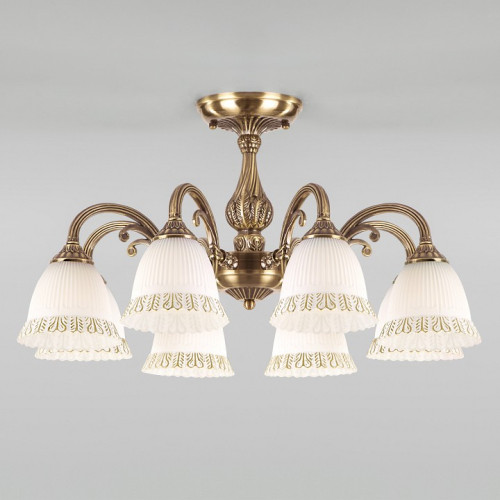 Люстра на штанге Eurosvet Campina 60107/8 античная бронза