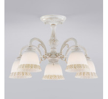 Люстра на штанге Eurosvet Campina 60107/5 белый с золотом