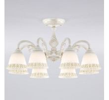 Люстра на штанге Eurosvet Campina 60107/8 белый с золотом