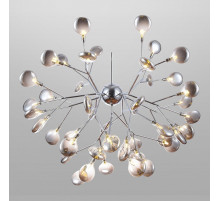 Подвесная люстра Bogate's Lamella 555 хром / дымчатый