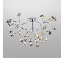 Потолочная люстра Bogate's Lamella 556 хром / дымчатый