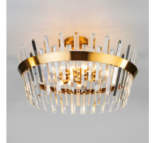 Накладной светильник Eurosvet Steccato 10111/8 золотая бронза/прозрачный хрусталь Strotskis