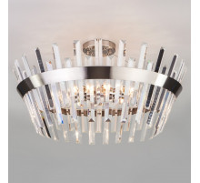 Светильник на штанге TK Lighting Steccato 10111/8 сатин-никель / прозрачный хрусталь Strotskis