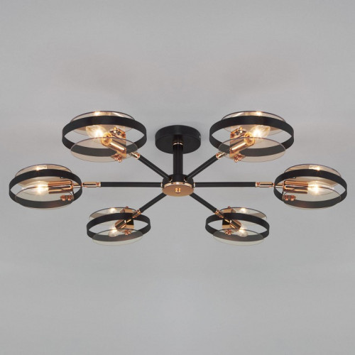 Люстра на штанге Eurosvet Gallo 70121/6 черный