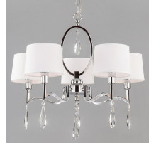 Подвесная люстра Eurosvet Madera 10127/5 хром/прозрачный хрусталь Strotskis Smart