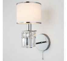 Бра Eurosvet Zaffiro 10099/1 хром/прозрачный хрусталь Strotskis (новый абажур)