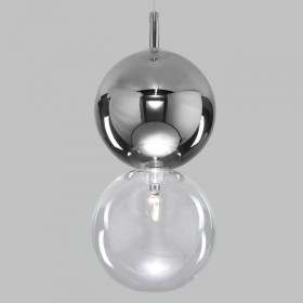 Подвесной светильник Eurosvet Selisa 50091/1 хром/дымчатый