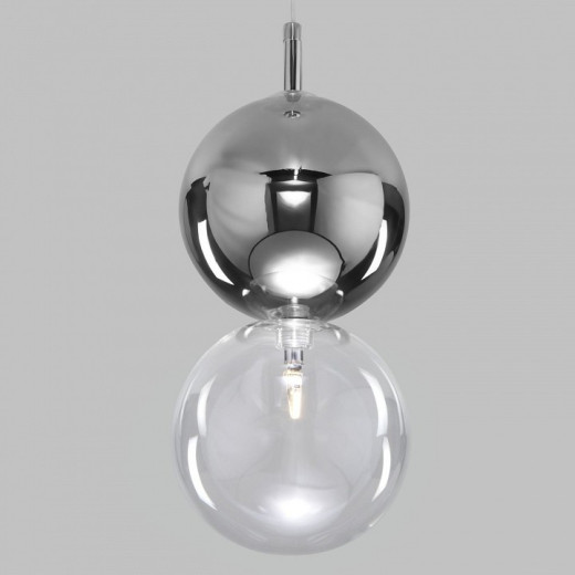Подвесной светильник Eurosvet Selisa 50091/1 хром/дымчатый