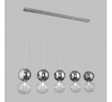 Подвесной светильник Eurosvet Selisa 50091/5 хром/дымчатый