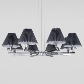 Подвесная люстра Eurosvet Peony 60136/8 хром/графит