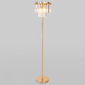 Торшер Eurosvet Elegante 01137/3 золото/прозрачный хрусталь Strotskis