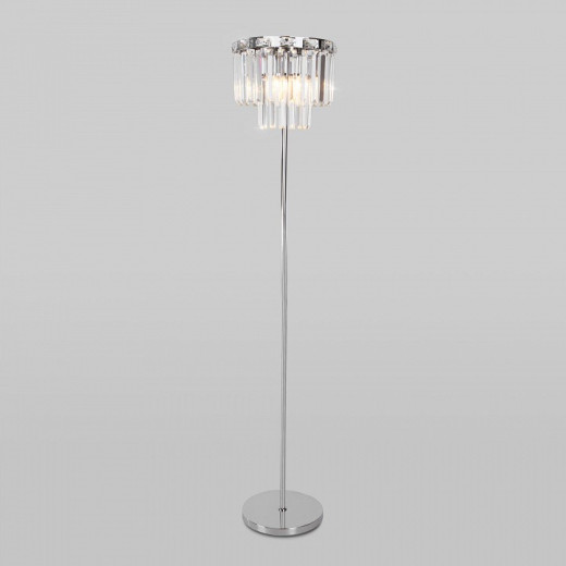 Торшер Eurosvet Elegante 01137/3 хром/прозрачный хрусталь Strotskis