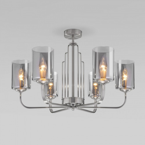 Люстра на штанге Eurosvet Defi 60138/6 сатин-никель