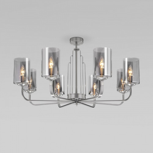 Люстра на штанге Eurosvet Defi 60138/8 сатин-никель