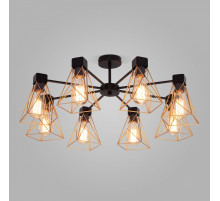 Люстра на штанге Eurosvet Trappola 70107/8 черный/латунь