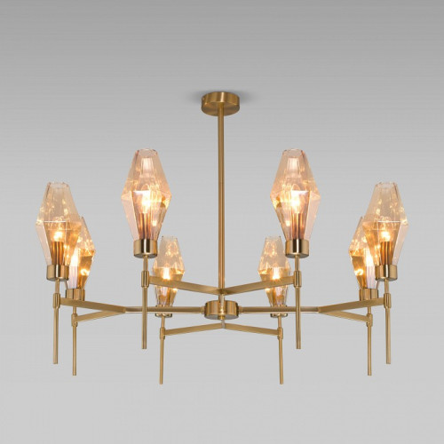 Люстра на штанге Eurosvet Prism 60143/8 латунь