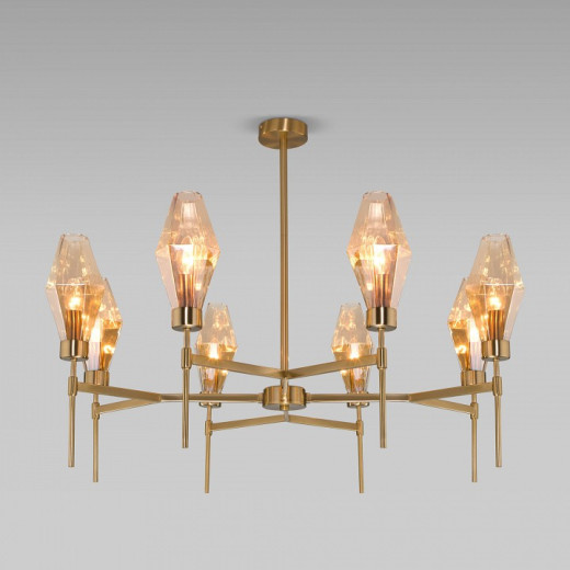 Люстра на штанге Eurosvet Prism 60143/8 латунь