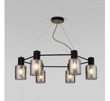 Подвесная люстра Eurosvet Notion 70219/6 черный/античная бронза