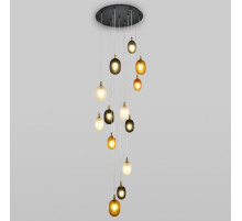 Подвесная люстра Eurosvet Pineapple 50266 дымчатый/прозрачный/янтарный