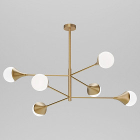 Люстра на штанге Eurosvet Calyx 60168/6 латунь