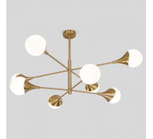 Люстра на штанге Eurosvet Calyx 60168/8 латунь