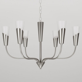 Подвесная люстра Eurosvet Rhyton 60167/6 никель